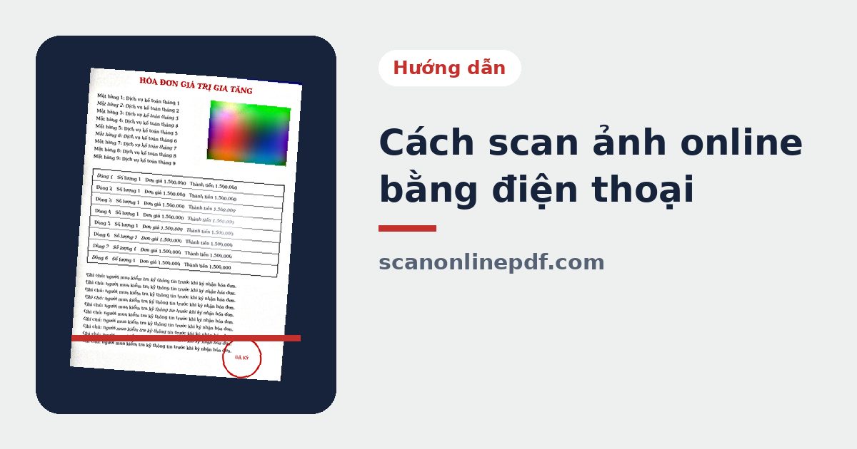 Cách scan ảnh online bằng điện thoại