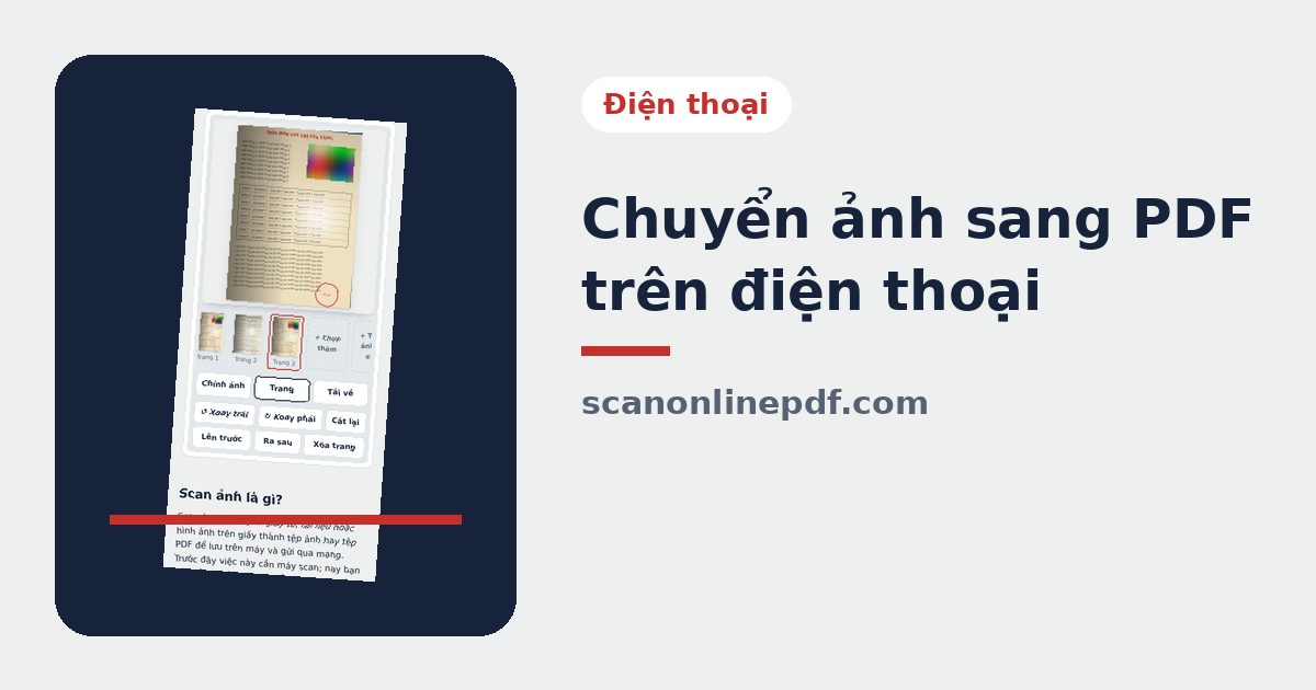 Chuyển ảnh sang PDF trên điện thoại miễn phí