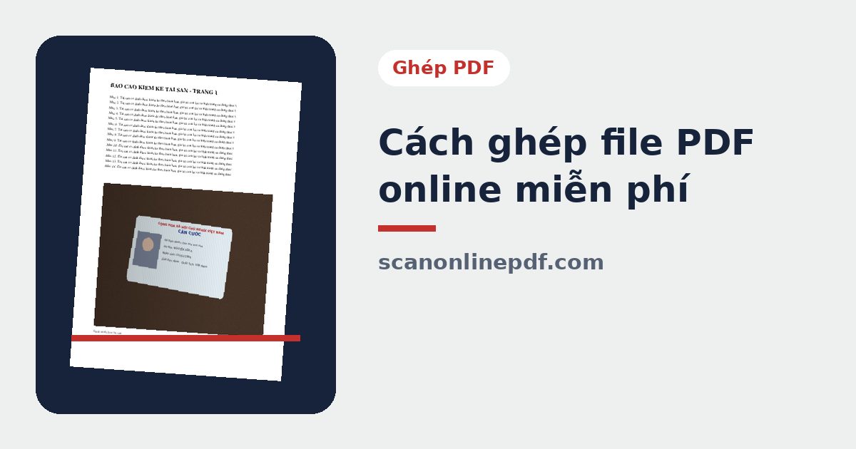 Ghép file PDF online miễn phí