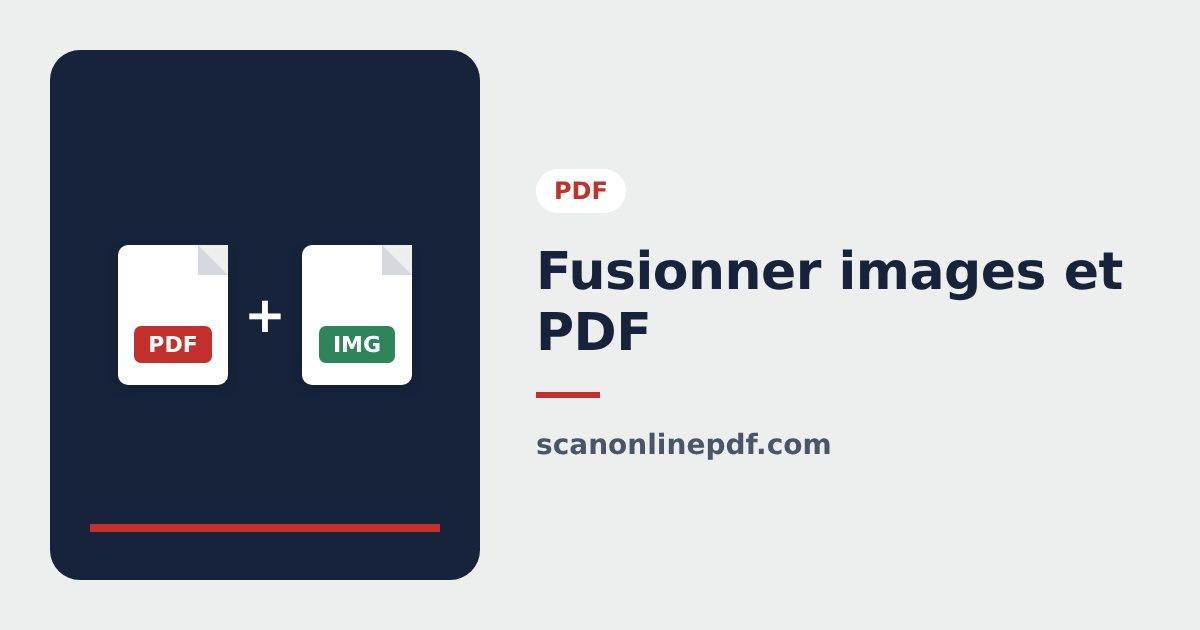 Fusionner des images et des PDF en un seul PDF