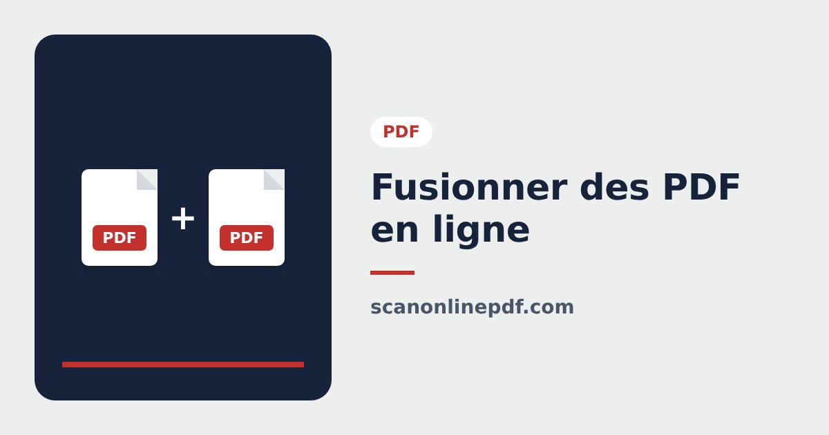 Fusionner des PDF en ligne gratuitement