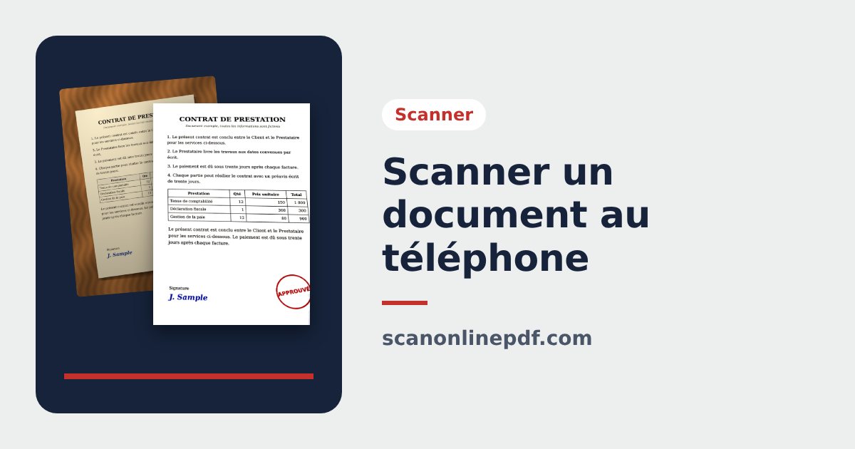 Scanner un document avec son téléphone en PDF
