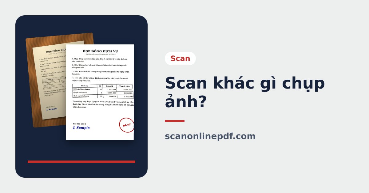Scan khác gì chụp ảnh